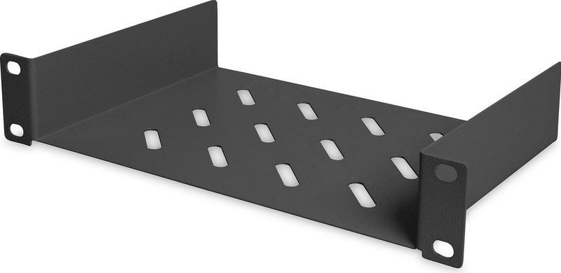 Digitus DN-10-TRAY-1-B 10 inch Apparaatbodem voor patchkast Met luchtsleuven, Geperforeerd Geschikt voor kastdiepte: va