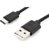 Digitus - USB C - USB A Gegevenskabel - 1 m - Zwart - USB 2.0
