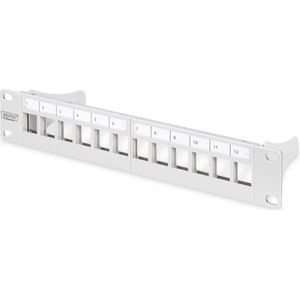 Digitus DN-91419 10 inch Frontplaat voor patchkast Grijs-wit (RAL 7035)