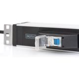 DIGITUS® Professional - Stekkerdoos - 45° Geaarde Stopcontacten - Voor Serverkasten