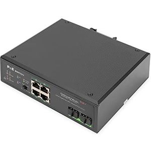 Digitus DN-651109 Industrial Ethernet Switch 10 / 100 / 1000 MBit/s IEEE 802.3af (12.95 W), IEEE 802.3at (25.5 W)