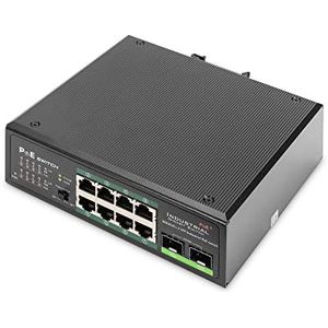 Digitus DN-651110 Industrial Ethernet Switch 10 / 100 / 1000 MBit/s IEEE 802.3af (12.95 W), IEEE 802.3at (25.5 W)