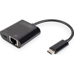 Digitus USB-C naar RJ45 Adapter Incl. Laadbus en USB DN-3027