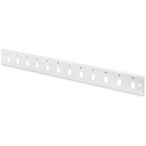 Digitus - Fibre Splice Box - Frontpaneel - Grijs - Quick Release - 12x LC DX, SC SX, E2000 SX