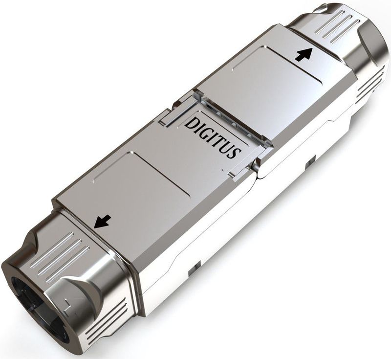 Digitus - RJ45-koppeling - Netwerk Adapter - Zilver - CAT 6A