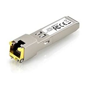 DIGITUS Gigabit SFP+ module voor Cat 6A koperen patchkabel, Mini GBIC, RJ45-aansluiting, 10GBaseT, 100 meter, 10 Gbit/s