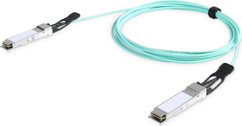 Digitus - QSFP+ 40G - AOC Kabel - Blauw - 5m, 4 Vollduplexkanalen, Tot 45,2 Gb/s