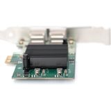 Digitus - DN-10132 - PCI-e Uitbreidingskaart - 2x RJ45 - Intel Chipset