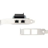 Digitus - DN-10132 - PCI-e Uitbreidingskaart - 2x RJ45 - Intel Chipset