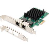 Digitus - DN-10132 - PCI-e Uitbreidingskaart - 2x RJ45 - Intel Chipset