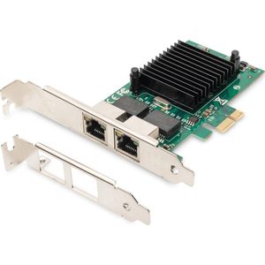 Digitus - DN-10132 - PCI-e Uitbreidingskaart - 2x RJ45 - Intel Chipset