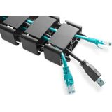 Digitus DA-90505 Kabelslang ABS kunststof, Metaal Zwart flexibel (l x b x h) 130 x 6.7 x 3.5 cm 1 stuk(s)