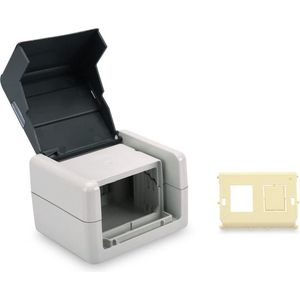 IP44 Data-Aansluitdoos - Geschikt Voor Buiten - Halogeenvrij - Inclusief Montage-Inzet