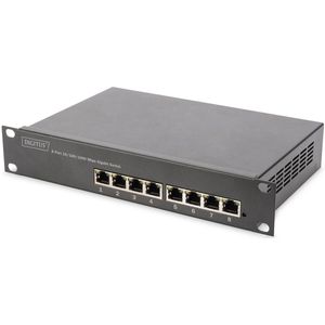 DIGITUS Gigabit Ethernet PoE+ Switch - 8 Poorten - L2+ Managed - Zwart