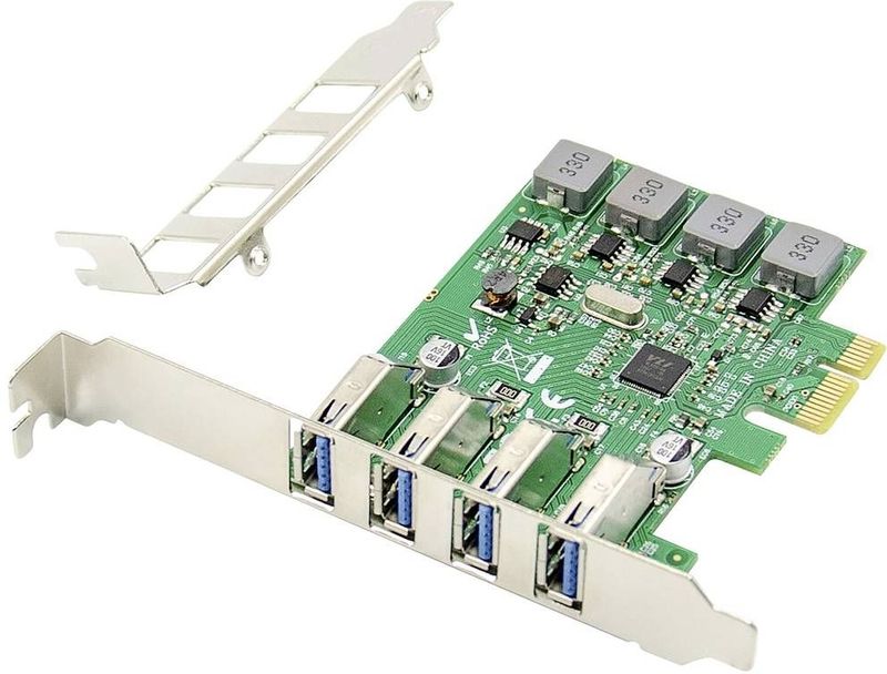 Digitus - USB 3.0 PCI Express Kaart - 4 Poorten - Zwart - PCIe Hostcontroller