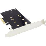 Digitus - DS-33170 - 2 + 1 Poorten M.2-Controller - PCIe - Inclusief Low-Profile Slotplaat