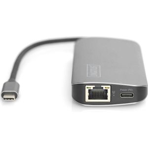 Digitus DA-70884 USB-C Mini-dockingstation Geschikt Voor Merk: Universeel Chromeboo - Chromeboo