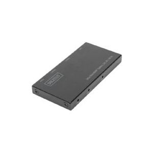 Digitus DS-45322 2 Poorten HDMI-splitter LED-weergav - Met Metalen Behuizin