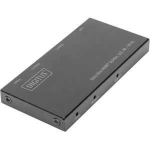 Digitus DS-45322 2 Poorten HDMI-splitter LED-weergav - Met Metalen Behuizin
