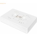 DIGITUS - FTTH Micro Splice Verdeler - Grijs - Voor 2x SC Simplex of 2x LC Duplex - Wandmontage