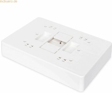 DIGITUS - FTTH Micro Splice Verdeler - Grijs - Voor 2x SC Simplex of 2x LC Duplex - Wandmontage