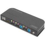 Digitus KVM-Switch - 2 + 2 Poorten - DisplayPort HDMI - 4K