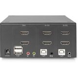 Digitus DS-12860 KVM-switch Zwart