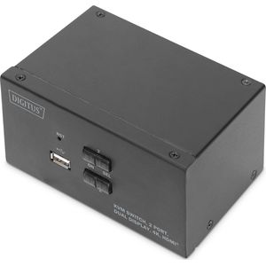 Digitus DS-12860 KVM-switch Zwart