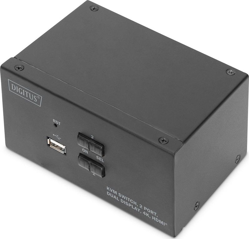 Digitus DS-12860 KVM-switch Zwart