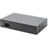 Digitus - 8-poorts Gigabit PoE-switch - Onbeheerd - Zwart, Zilver