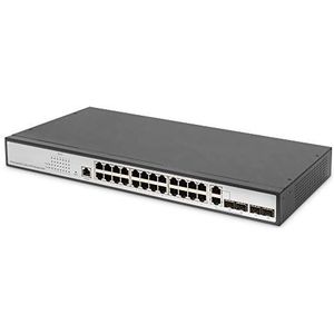 Digitus Dn-80221-3 Netwerk-switch Managed L2 Gigabit Ethernet (10/100/1000) Zwart, Grijs