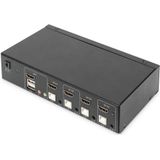Digitus KVM-Switch - 4 + 1 Poorten - HDMI - 3840x2160 Pixel