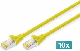 DIGITUS CAT 6A S-FTP Patchk. Cu, LSZH AWG 26 7, 1 m, 10er, GE