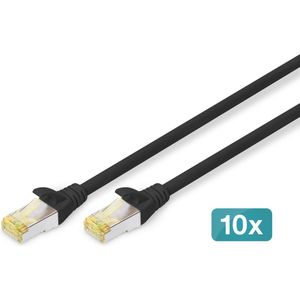 DIGITUS - LAN Kabel Cat 6A - 2m - S/FTP Afgeschermd - Zwart