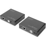 Digitus - HDMI HDBaseT™ 2.0 KVM-extenderset - Zwart
