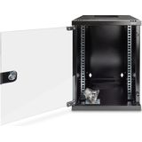 Digitus DN-10-09U-B 10inch-wandkast 9 HE Zwart (RAL 9005)