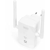 DIGITUS WiFi Repeater/Access Point - 300 Mbit/s - 2,4 GHz draadloze frequentie - USB-laadpoort - 100 Mbit/s RJ45-aansluiting - WPS-functie - WPA2 - Draadloze Repeater - Wit