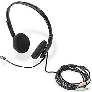DIGITUS Stereo Office Koptelefoon - On-Ear, Ruisreductie, 1,95m Kabel