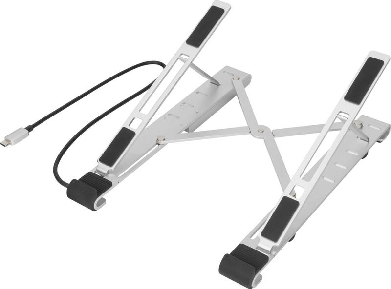 Digitus DA-90424 Laptopstandaard - 10-17 Inch - USB C en USB A Aansluitingen