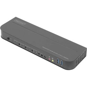 Digitus - DS-12890 - KVM Schakelaar - Zwart - USB 3.0 - HDMI 2.0 Compatibel