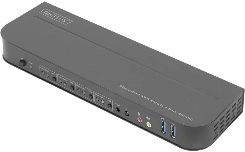 Digitus - DS-12890 - KVM Schakelaar - Zwart - USB 3.0 - HDMI 2.0 Compatibel