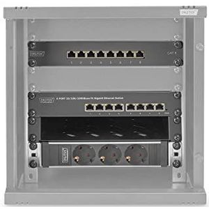 Digitus DN-10-SET-1-B rack 6U Vrijstaande rek Zwart