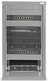 DIGITUS 10-inch Set - Netwerkkast Zwart - Wandbehuizing 12U - Inclusief Accessoires