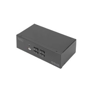 Digitus KVM-Switch 4-Port Dual-Display,4K, HDMI