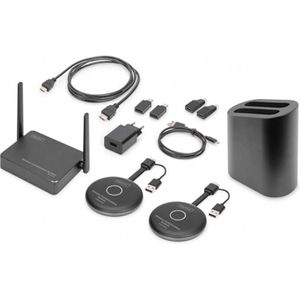 DIGITUS - Click & Present Pro - Draadloos Presentatiesysteem - Geen App Nodig - Plug & Play