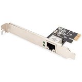 Digitus - Gigabit Ethernet PCI Express Netwerkkaart - Zwart