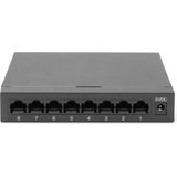 Digitus - DN-80066 - Netwerkschakelaar - Zwart - 8-poorts 10/100/1000Mbps