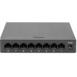 Digitus - DN-80066 - Netwerkschakelaar - Zwart - 8-poorts 10/100/1000Mbps