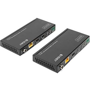 DIGITUS HDMI Extender - 4K / 60Hz - Zender en ontvanger - HDBaseT 1.0 - HDMI 2.0 - Bereik tot 150 m - patchkabel vanaf Cat 6A