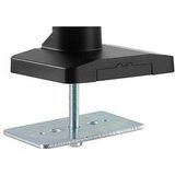 DIGITUS Monitorhalterung - Klemme & Gasdruckfeder - 2 Bildschirme - Bis zu 35 Zoll - Bis zu 2x 15 kg - VESA 75 & 100 - Schwarz